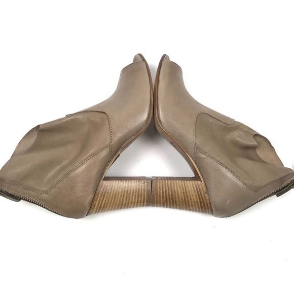 Cordani Balero Stacked Block Ankle Boots Leather Peep Toe Heeled Bootie Italy - Picture 6 of 7